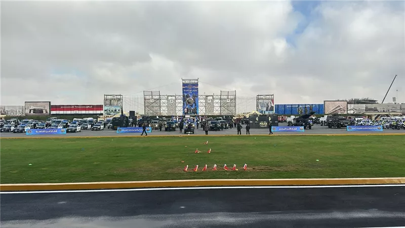 مشهد مهيب.. اصطفاف مركبات ومعدات الشرطة المصرية في عيدها 73  (صور)