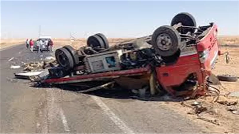 مصرع شخصين في حادث تصادم أعلى محور روض الفرج