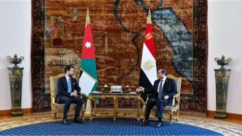 السيسي يستقبل ولي عهد الأردن ويؤكد حرص مصر على تعزيز العلاقات الثنائية