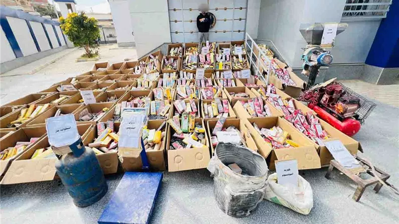 قبل ترويجها في العيد.. تفاصيل ضبط ورشة لتصنيع الألعاب النارية بالفيوم