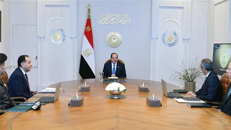 الرئيس السيسي يبحث جهود الحكومة في مبادرة 