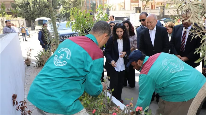 محافظة القاهرة تطلق مبادرة لتوسيع الرقعة الخضراء بميدان صدقي بالزمالك 