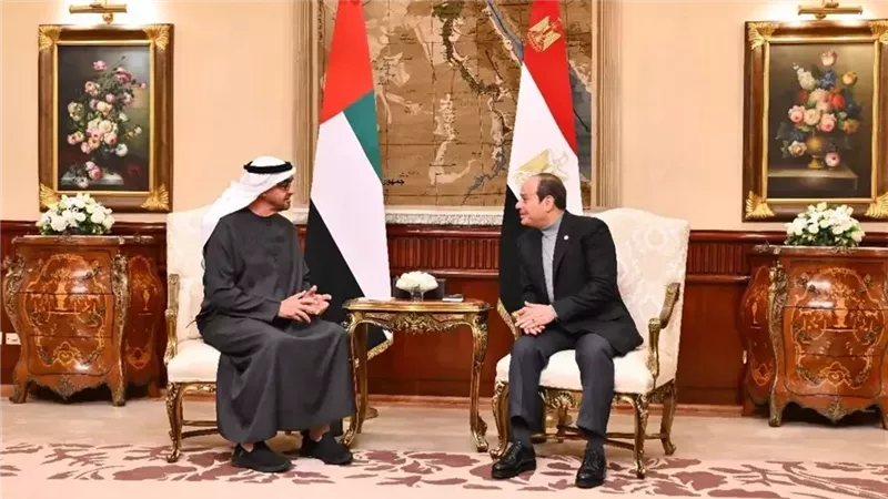 تفاصيل لقاء الرئيس السيسي والشيخ محمد بن زايد في مصر