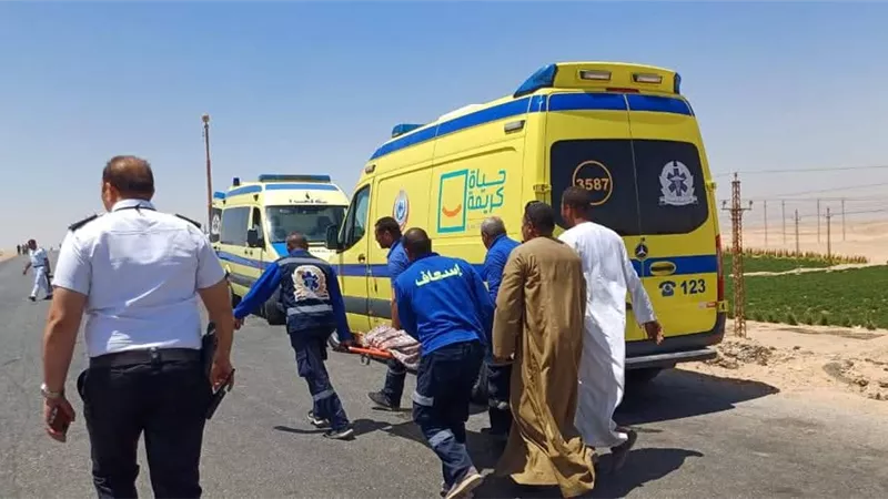 8 متوفين ضحايا حادث الطريق الصحراوي في المنيا.. وبيان عاجل من المحافظ