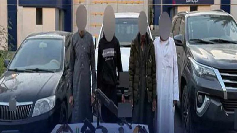 ضبط تشكيل عصابي لفرض الإتاوات تحت تهديد السلاح بالقطامية