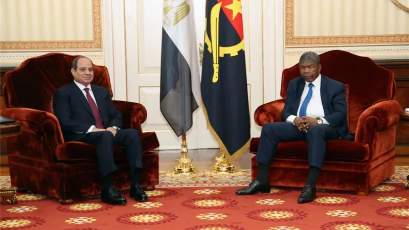 الرئيس السيسي ونظيره الأنجولي يشهدان توقيع مذكرتي تفاهم بالاتصالات والبريد