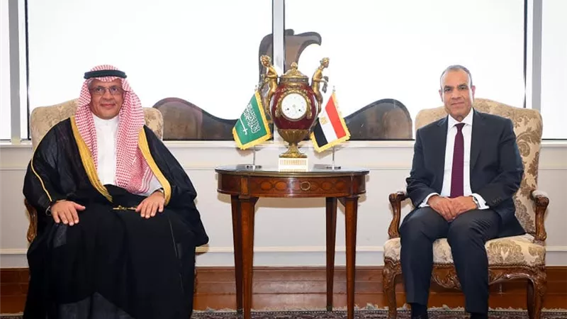 وزير الخارجية يبحث تعزيز التعاون الاقتصادي مع السعودية