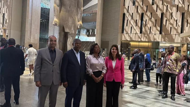 قبل افتتاحه.. المتحف المصري الكبير يستقبل رئيس جمهورية أنجولا