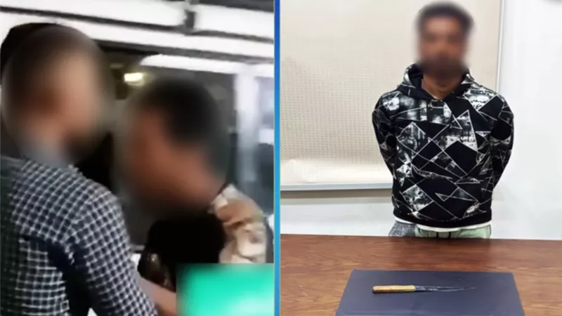 ضبط متهم تعدى على شخص بسلاح أبيض في المنيب