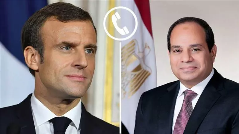 ماكرون يهاتف السيسي.. والرئيس يثني على قرار فرنسا الاعتراف بفلسطين