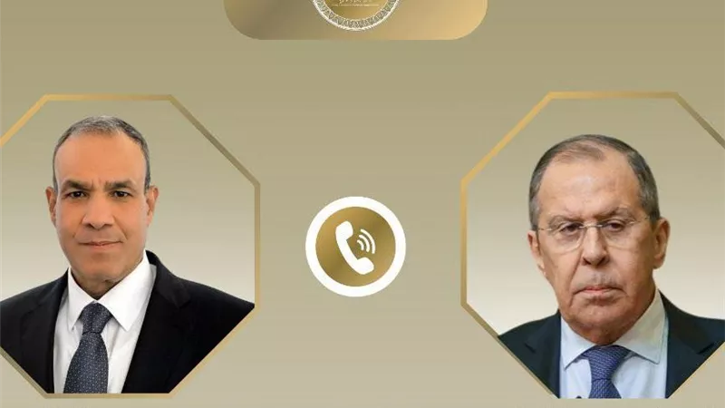 خلال اتصال هاتفى وزير الخارجية يبحث مع نظيره الروسى مستجدات الوضع الاقليمى