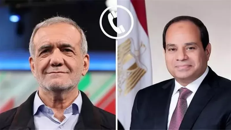 السيسي لرئيس إيران: نرفض المساس بسيادة قطر وندعم وقف إطلاق النار