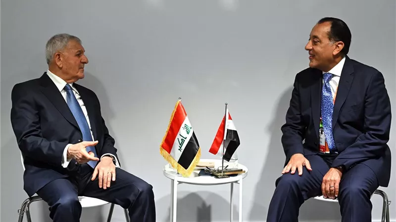 رئيس العراق لمدبولي: ندعو لدعم إنساني شامل للشعب الفلسطيني