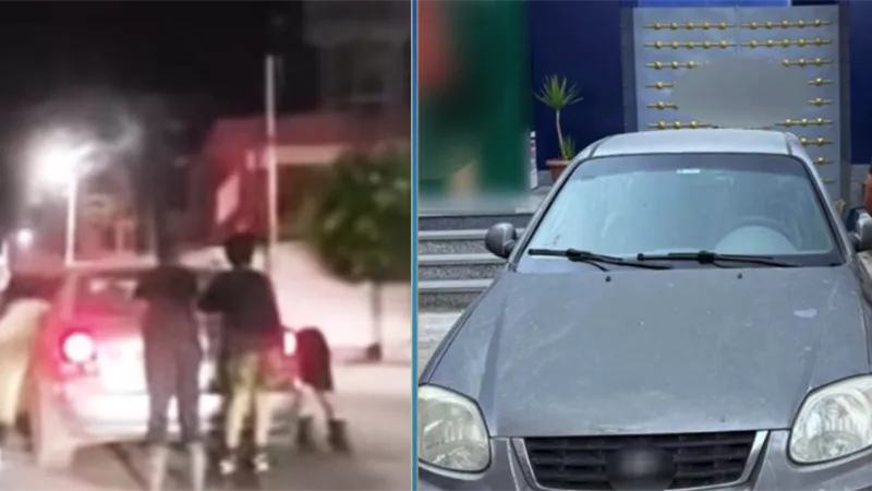 الداخلية تضبط موظفًا سمح لأطفال بالتعلق بسيارته أثناء القيادة بالشرقية