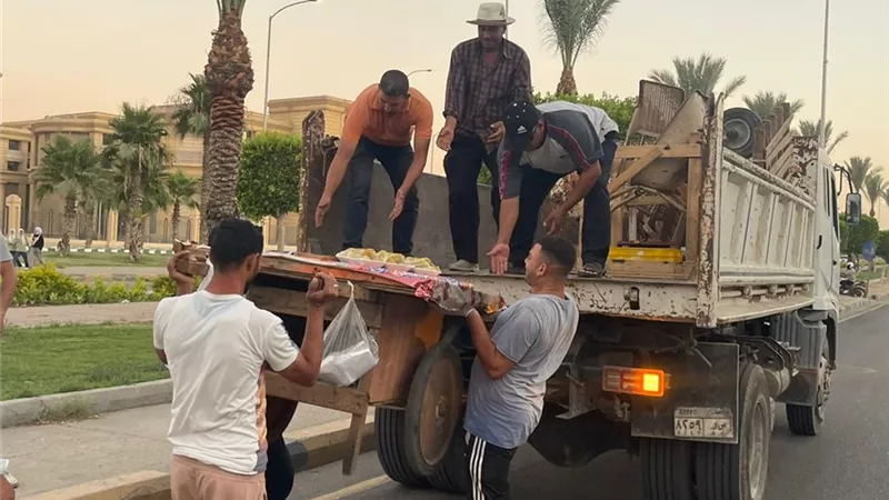 حملات مكثفة في الشيخ زايد لضبط المخالفات والحفاظ على المظهر الحضاري