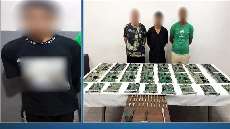 سرقة معدات بـ 3 ملايين جنيه من كابينة اتصالات.. وضبط الجناة في القاهرة