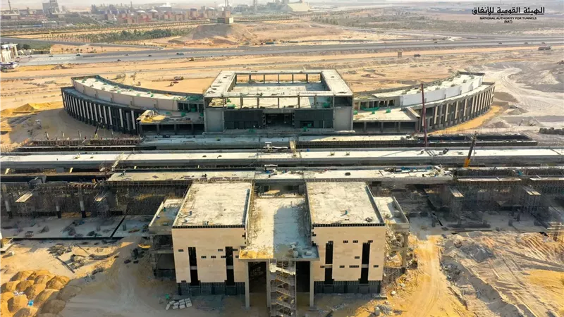 بالصور.. أول محطة في منظومة القطار السريع تنطلق من السخنة