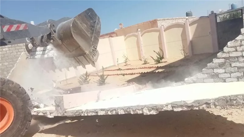 بالصور.. إزالة 27 حالة تعدٍ جديدة على الأراضي الزراعية في الإسماعيلية