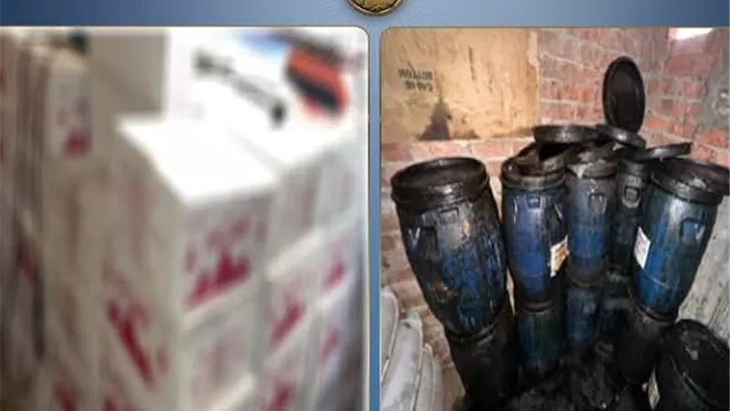 قبل طرحها بالأسواق.. ضبط 16.5 طن معسل وتبغ مجهول المصدر بالدقهلية