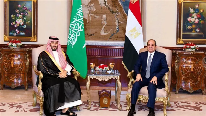 السيسي وولي العهد السعودي يشددان على أهمية استمرار التنسيق والتعاون بين القاهرة والرياض