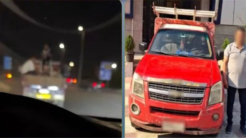 «حمّل العمال فوق صندوق العربية».. ضبط سائق عرض حياة مستقليها والمواطنين للخطر بالفيوم