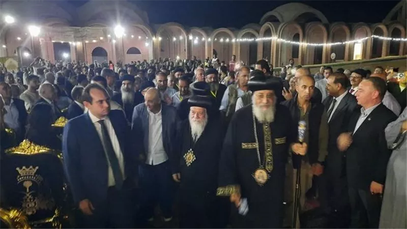 البابا تواضروس الثاني يصل إلى الكوم ماريا بمسار العائلة المقدسة في ملوي