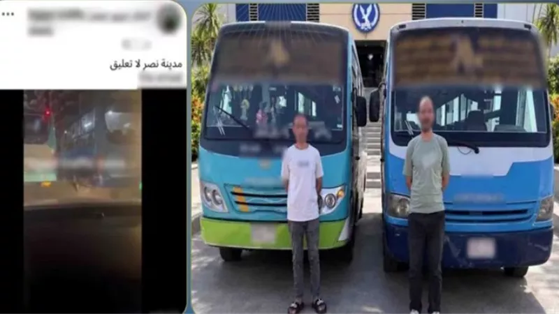 ضبط سائقي أتوبيسين لتعطيل الحركة المرورية بمدينة نصر بعد مشادة بينهما