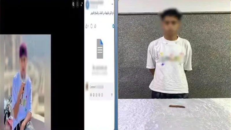 القبض على طالب ظهر في صورة ممسكًا بسلاح أبيض بالقاهرة