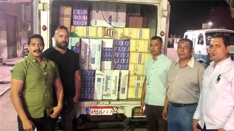 ضبط 40 ألف علبة سجائر مجهولة المصدر و2 طن مبيدات زراعية غير مسجلة بالفيوم