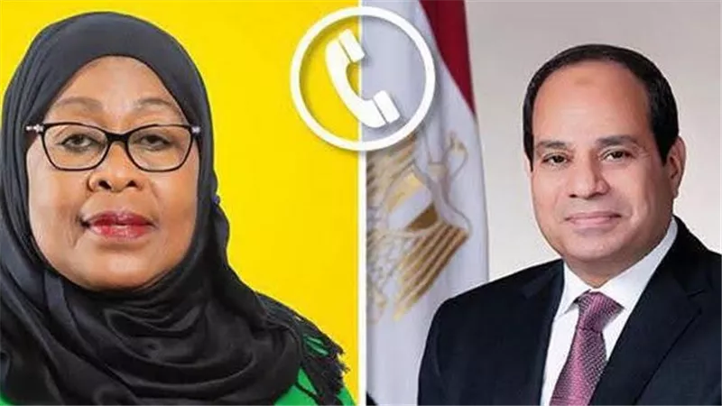 الرئيس السيسي يعرب عن تطلع مصر بمشاركة تنزانيا في قمة الاتحاد الإفريقي
