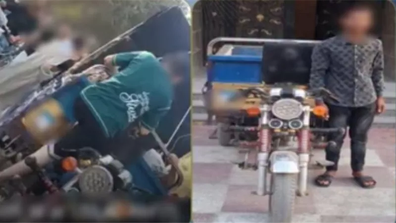 القبض على سائق تروسيكل طمس لوحة مركبته وعطل الحركة المرورية بالفيوم
