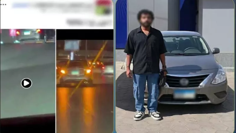 القبض على سائق لقيادة سيارة بحركات استعراضية وتعريض حياة المواطنين للخطر بالخليفة