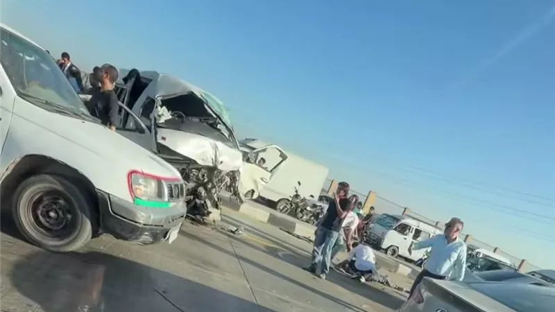 ارتفاع عدد مصابي حادث الطريق السياحي إلى 10 أشخاص| تفاصيل