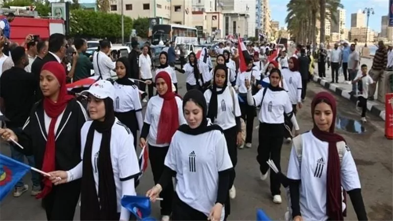 شعلة النصر تضيء سماء رشيد.. البحيرة تبدأ احتفالات عيدها القومي الـ219