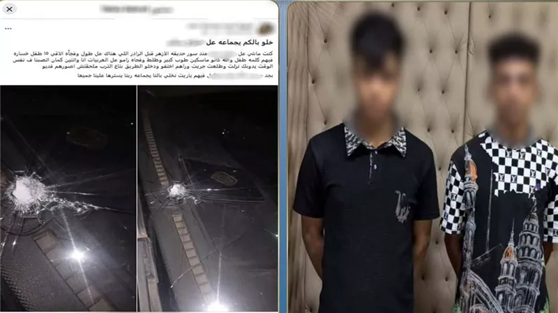 «بسبب اللهو».. ضبط طالب وعاطل بعد تحطيم زجاج سيارة بالحجارة في الدرب الأحمر