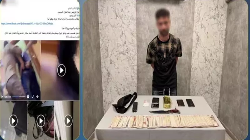 زوج سيدة مدينة نصر ينكر أمام النيابة الاتجار في المخدرات وحيازة أسلحة بيضاء