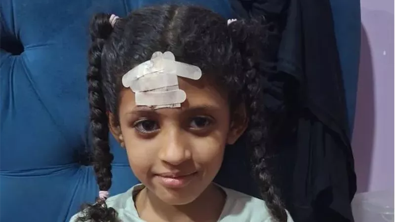 «تفصيلة» ينشر صورة الطالبة المصابة في حادث سقوط مروحة بمدرسة يحيى الرافعي