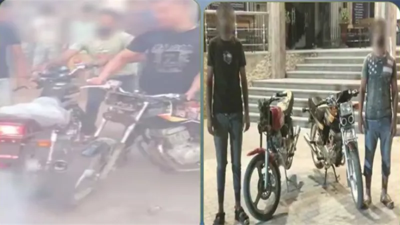ضبط شخصين لقيادتهما دراجتين ناريتين في حركات استعراضية خطرة بالغربية