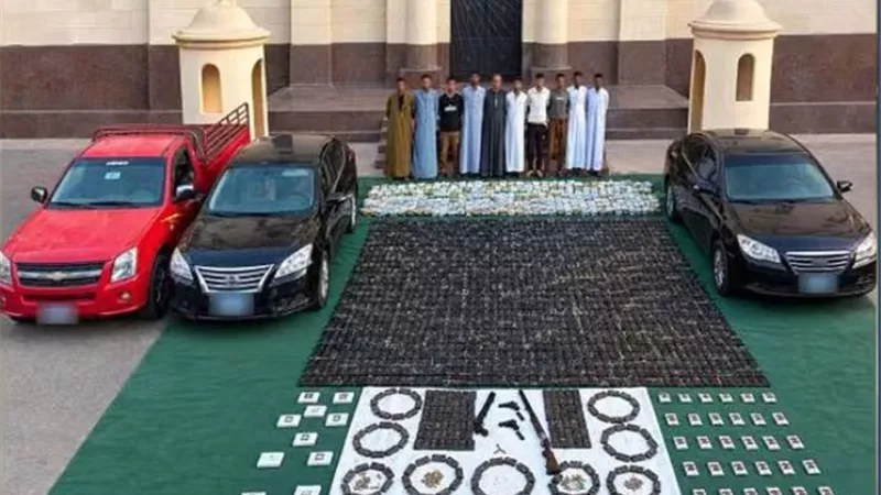 ضبط تشكيل عصابي بحوزته أكثر من طن حشيش و35 ألف قرص كبتاجون بالإسكندرية