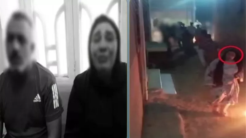 حقيقة فيديو ادعاء سيدة وزوجها تعدي ضابط شرطة عليهما بالمنوفية