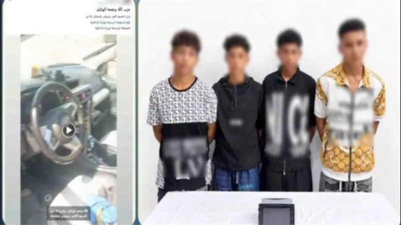 ضبط 4 متهمين في سرقة شاشة سيارة بمدينة نصر بعد كسر زجاجها