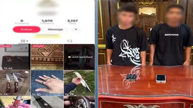 ضبط طالبين أنشآ صفحة وهمية للنصب على راغبي شراء الأسلحة البيضاء بالهرم