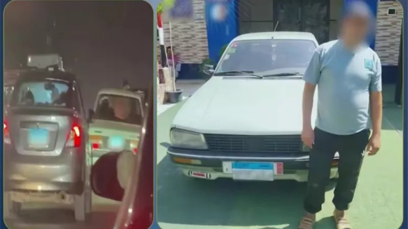 ضبط سائق سيارة ملاكي لأدائه حركات استعراضية وتعطيل الحركة المرورية بالشرقية