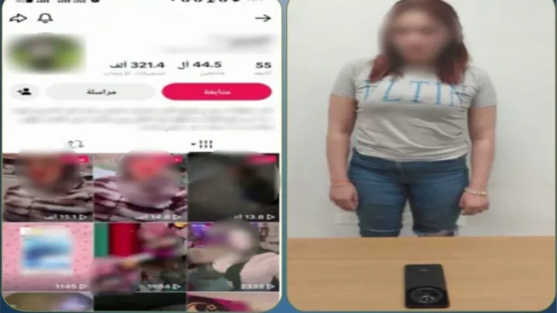 لتحقيق الأرباح.. حبس صانعة محتوى بتهمة نشر مقاطع مخلة بالآداب العامة