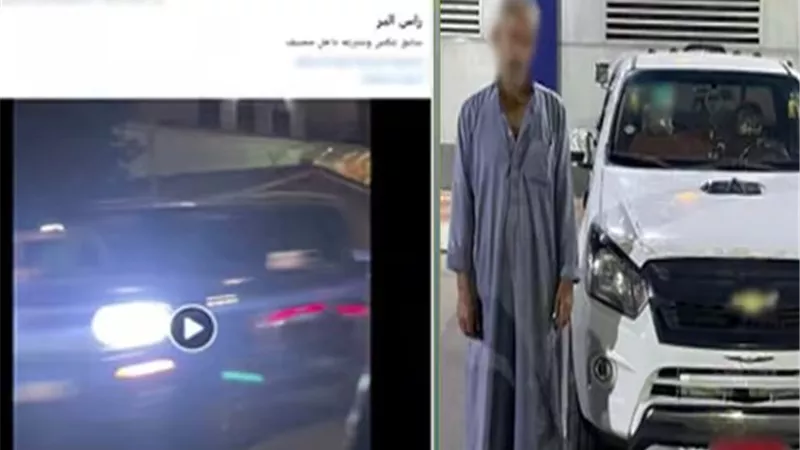 «عشان يختصر الطريق».. ضبط سائق سيارة يسير عكس الاتجاه في دمياط
