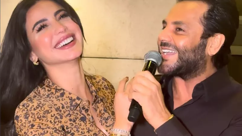 على طريقة «أنا والعسل».. نيشان يرحب بـ نوران ماجد