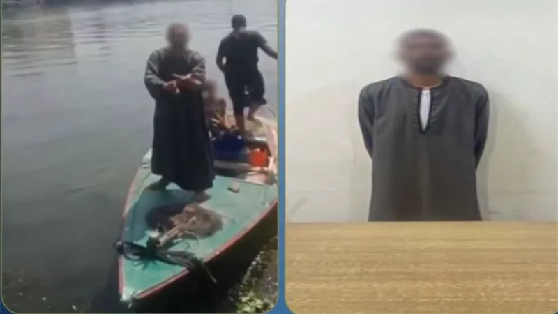 ضبط صياد لاتهامه بمنع عمال من تنظيف حشائش النيل والتعدي عليهم بالجيزة