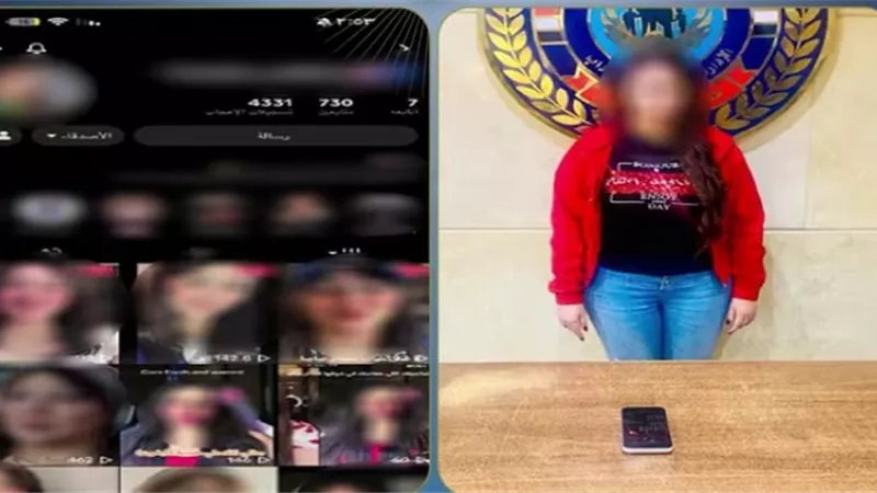 ضبط صانعة محتوى بالجيزة لنشرها مقاطع فيديو بملابس خادشة للحياء