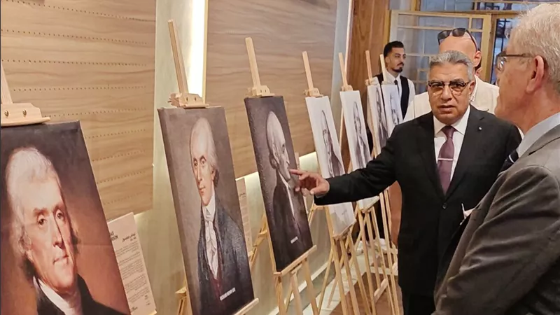 معرض تاريخي بالمنصورة يوثق مراحل تطور الولايات المتحدة عبر 250 عامًا