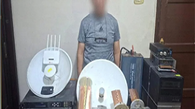 ضبط شخص بالدقهلية لإدارته شبكة بث تليفزيوني لاسلكية وإعادة بث القنوات المشفرة